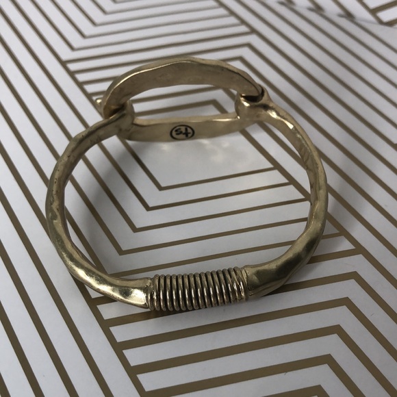 The SAK SAKROOTS Hammered Brass Vintage Inspired Bracelet NWT - Picture 5 of 10